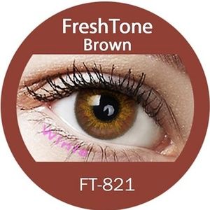 Brown soft color lens